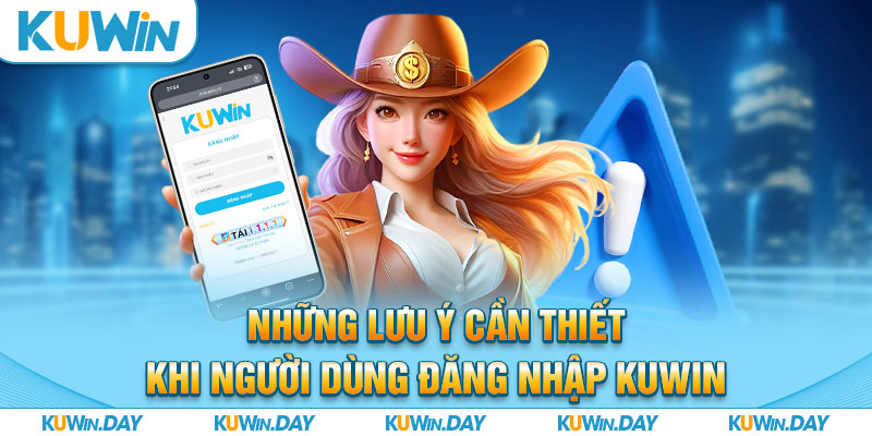 Những lưu ý cần thiết khi người dùng đăng nhập KUWIN